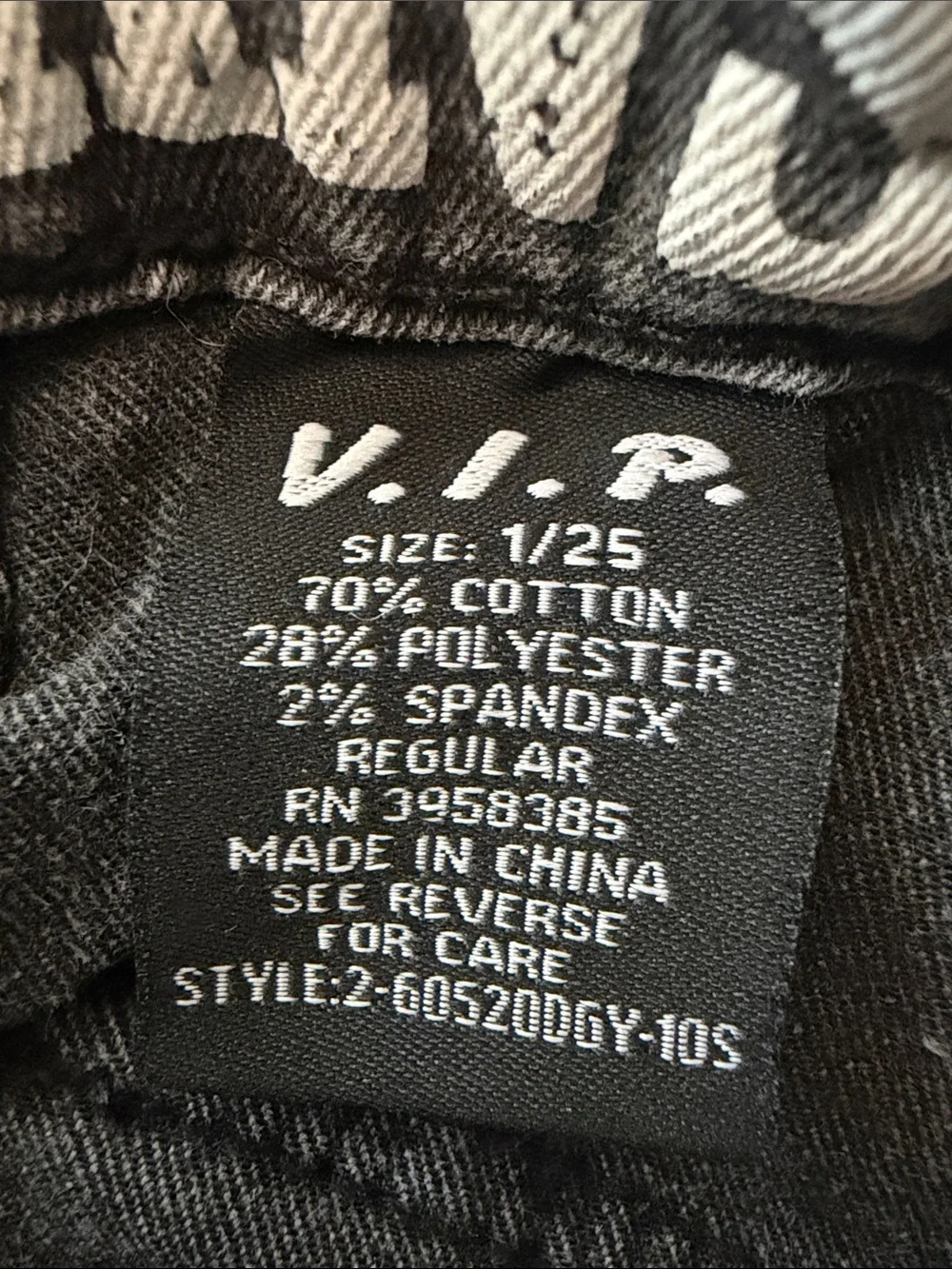 Dark Gray Cargo VIP Jeans